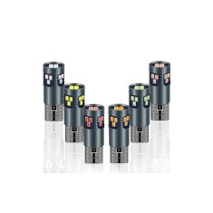 set 2 leduri t10 w5w, 18 led ,canbus, 12v, alb,rosu, galben sau albastru,