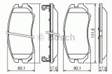 Set placute frana,frana disc KIA SOUL (AM) (2009 - 2013) BOSCH 0 986 424 815