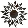 Oglinzi CCmax, Model Soare, Negru, Acrilice, Autoadezive pentru Decor si Design Interior, 27 piese, 500x500 mm