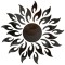 Oglinzi CCmax, Model Soare, Negru, Acrilice, Autoadezive pentru Decor si Design Interior, 27 piese, 500x500 mm