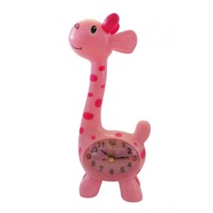 Ceas de masa in forma de Girafa, Roz, 23 cm, 1484GG-2