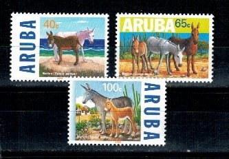 Aruba 1999 - Animale, magarul salbatic, serie neuzata foto