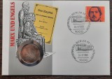 GERMANIA - FDC SI MONEDA 5 MARK 1983, LIT J, 100 ANI DE LA MOARTEA LUI KARL MARX, Europa