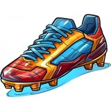 Sticker decorativ, Adidas Crampoane Fotbal, 79 cm, 8977ST-10