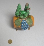 Pusculita de ceramica glazurata anii 1960-70 kitsch romanesc