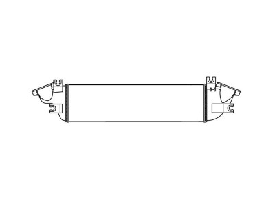 Intercooler Mitsubishi L200, 01.2015-, motor 2.4 DI-D 113/133kw, 2.5 DI-D 131kw, diesel, cu/fara AC, aluminiu brazat/plastic, 575x175x50 mm, SRLine, foto
