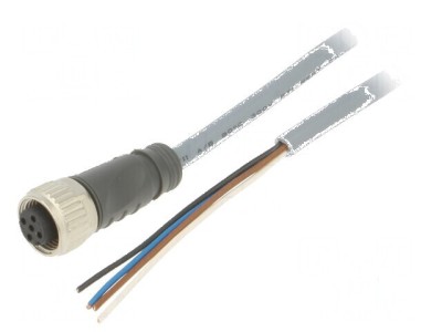 Cablu de conectare M12 drept 2m 250VAC 4A Fire: 4 CONE foto