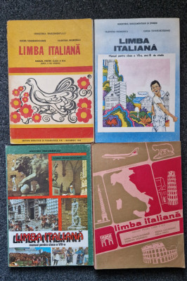 LIMBA ITALIANA MANUAL CLASA VI, VII, VIII, IX - Tanase-Bogdanet (4 vol) foto