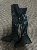 Cizme lungi, marimea 39, Negru