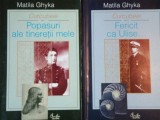 CURCUBEIE de MATILA GHYKA, 2 VOL :POPASURI ALE TINERETII MELE / FERICIT CA ULISE 2003