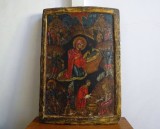 Icoana &lsquo;Nasterea Domnului&rsquo;, pe lemn, Veche si RARA