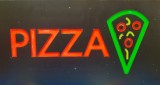 Reclama LED - PIZZA - de exterior / interior, 44 x 24 cm, Oem