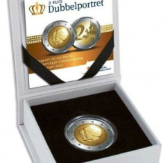 OLANDA 2013 - 2 Euro Comemorativ “ Dublu portret ” PROOF /cutie / certificat