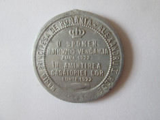 Medalia:&amp;Icirc;n amintirea căsătoriei principesei Maria de Romania cu regele Alexandru foto