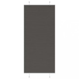 vidaXL Jaluzea plisată negru 85x200 cm Lățime țesătură 84,4cm poliester