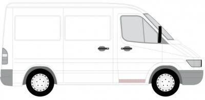 Usa, caroserie VW LT II bus (2DB, 2DE, 2DK) (1996 - 2006) BLIC 6015-00-3546132P foto