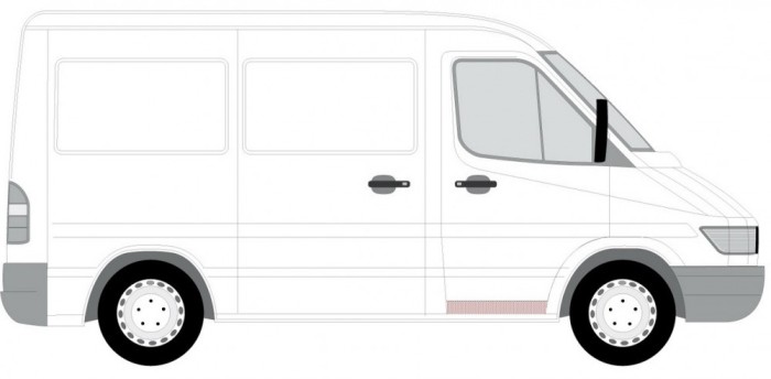Usa, caroserie VW LT II bus (2DB, 2DE, 2DK) (1996 - 2006) BLIC 6015-00-3546132P