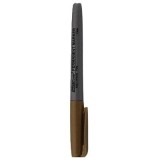 Marker permanent Office-Cover EP11-0112, varf rotund, 1. 0mm, cu clips, maro