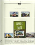 GRENADINES OF ST VINCENT UNION ISLAND TRANSPORT TRENURI LOCOMOTIVE PE FILA DE ALBUM MNH
