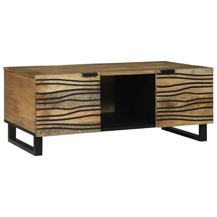 vidaXL Masa de cafea 100x54x40 cm - Lemn de mango solid
