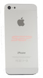 Capac baterie + mijloc + suport sim iPhone 5 WHITE