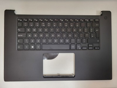 Carcasa superioara cu tastatura palmrest Laptop, Dell, XPS 15 9550, 9560, 091Y20, 91Y20, 0KKD96, KKD96, AQ1U1000110, iluminata, layout UK foto