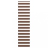 vidaXL Jaluzea tip zebra maro lățime țesătură 60,9 cm poliester
