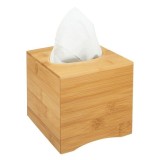 Cutie pentru depozitarea servetelelor din Bambus, Natur, 14x14x13 cm