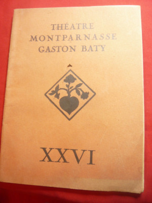 Program- Teatrul Montparnasse Gaston Baty -Sezon 1938-1939 - Spectacol: Arden foto