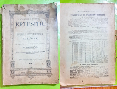 D656-ERTESIT&amp;Ouml; KOZLONYE Timisoara 1910-Carte maghiara rara. Dr. BERKESZI ISTVAN . foto