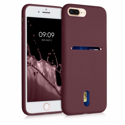 Husa pentru Apple iPhone 8 Plus / iPhone 7 Plus, Silicon, Violet, 49102.190, kwmobile foto