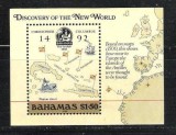 Bahamas 1988 Discovery of America mini perf. sheet Mi.53 MNH S.717, Nestampilat