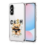 Husa antisoc pentru samsung galaxy a56, airbag pro, clear, cash is king
