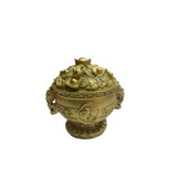 Obiect decorativ Vasul Prosperitatii cu Ru Yi, monede si pepite, Feng Shui,