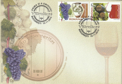 Romania ,comuna cu Cipru ,viticultura , nr lista 1884. foto