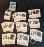 Anii &#039;80 rar FAUNA APELOR &ndash; JOC VECHI SET COMPLET Educativ Retro Vintage Carti de joc Comunist Romanesc &quot;Epoca de Aur&quot; Ceausescu 