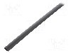 Tub termocontractant, 9.5mm, 1m, neagra, TASKER - GTM 9548 BK