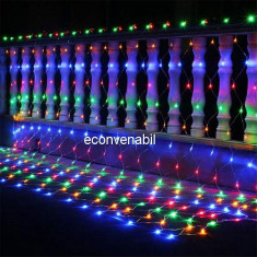 Plasa Luminoasa Craciun Exterior 3x3m 360LED Multicolor FIFN P 6017 foto