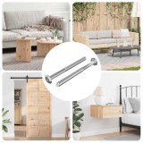 vidaXL Șuruburi pentru mobilă 2 pcs Argintiu M6 x 85 mm Oțel 864400