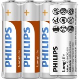 Baterii LONGLIFE AAA 4-FOIL W/ STICKER, Philips