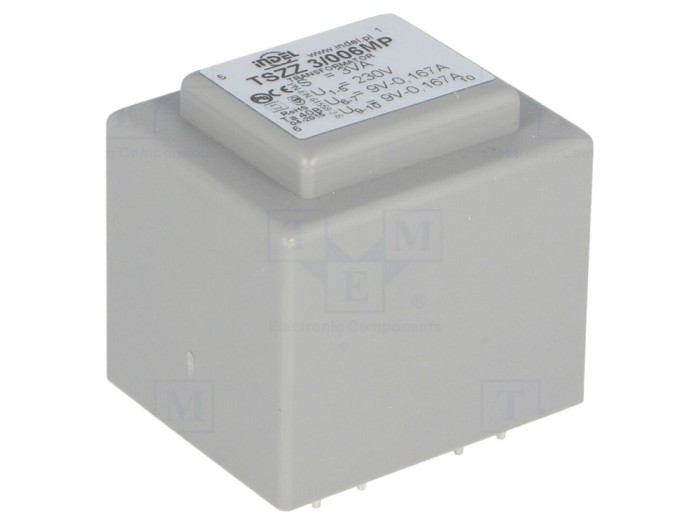 Transformator &icirc;ncapsulat 3VA 230V 2x9V