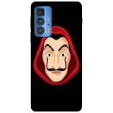 Husa compatibila cu Motorola G20 model Money Heist, Silicon, TPU, Viceversa, Transparent, Carcasa