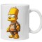 Cana alba personalizata &quot;Simpsons 1&quot;, INOVATIX&reg;. 330ml