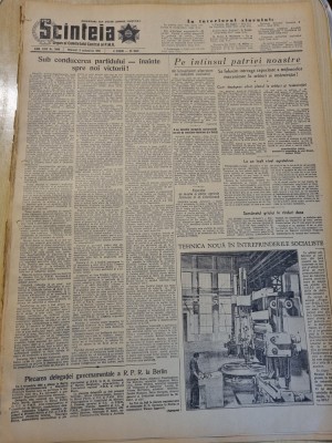 scanteia 5 octombrie 1955-art. oradea,galati,timisoara,mina aninoasa,darabani foto