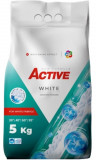 Detergent pudra pentru rufe albe Active, sac 5kg, 68 spalari