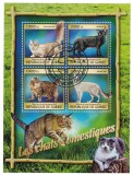 Timbre Guinea 2016, Pisici Domestice, Colita + Bloc, Set Complet, 2 Imagini