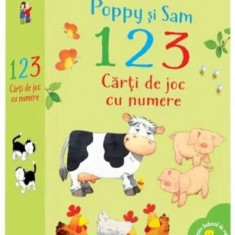 Povesti de la ferma. Poppy si Sam. 1, 2, 3. Carti de joc cu numere