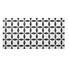 Panou decorativ, PVC, model marmura, abstract, alb si negru, 96x48.5cm, Dms