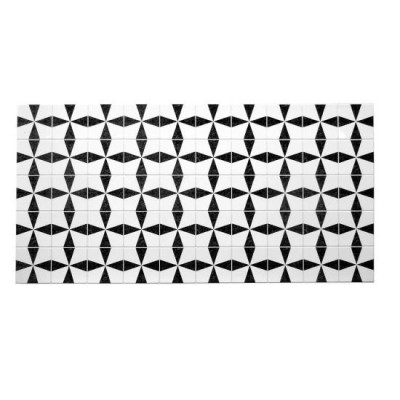 Panou decorativ, PVC, model marmura, abstract, alb si negru, 96x48.5cm foto