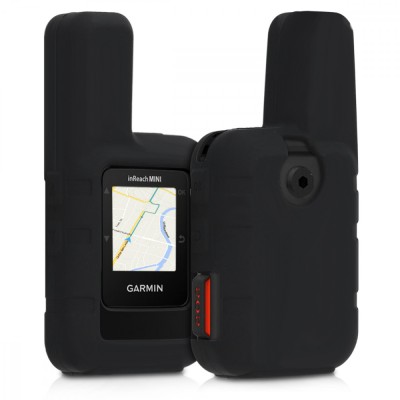Husa de protectie pentru GPS Garmin inReach Mini, Kwmobile, Negru, Silicon, 48045.01 foto